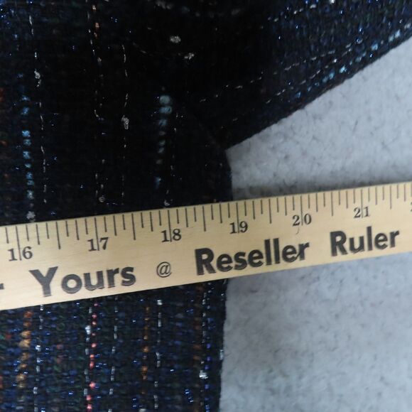 Sandro Colibri Tweed Double-Breasted‎ Jacket 38 EU 6 US Navy Long Sleeve Button - Picture 12 of 15